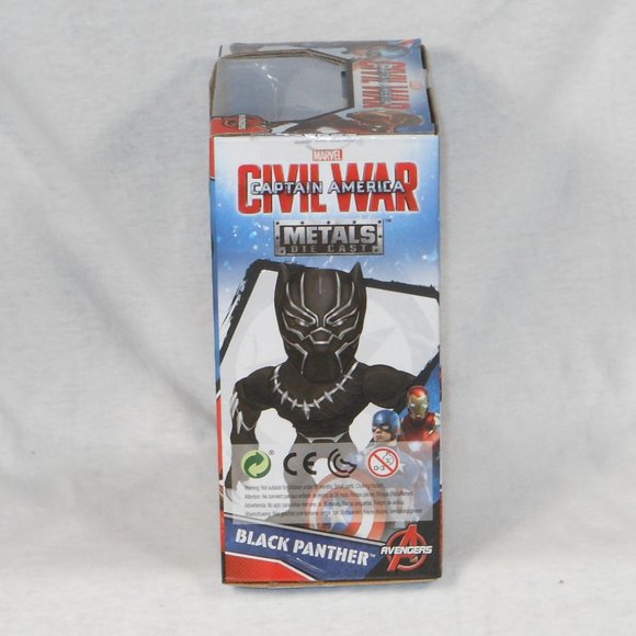 Marvel Die-Cast Metal Action Figure Black Panther Jada Toys - Picture 2 of 4